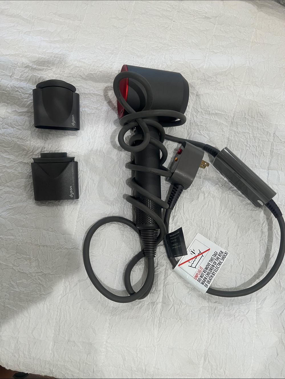 Dyson SuperSonic Hair Dryer in Charcoal with Red Trim